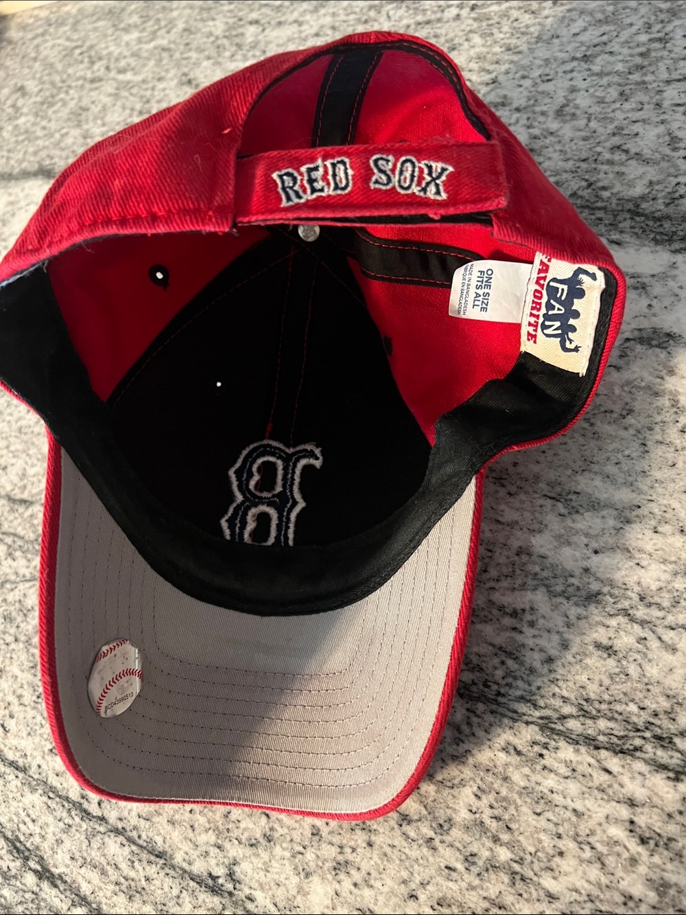Men’s Red Baseball Cap - Picture 2 of 3
